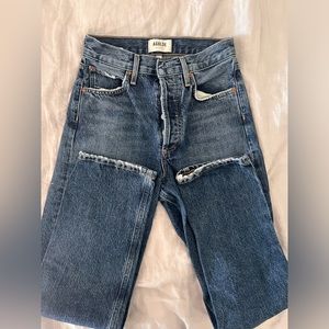 Agolde Mid Rise Straight Jeans 23 in Imagine WORN ONCE